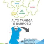 Mapa da região do Alto Tâmega e Barroso